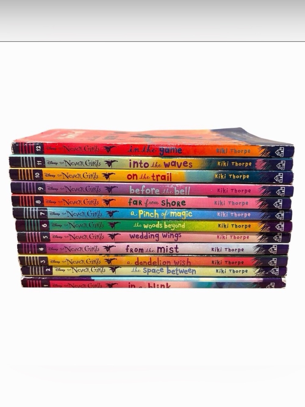 Disney The Never Girls Series Books #1-12 Lot By Kiki Thorpe Paperback Fairies